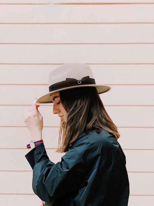 side view photography of a woman wearing fedora