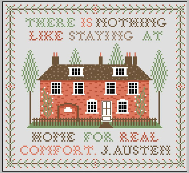 More Awesome Literary Embroidery, blog post by Aspasia S. Bissas, needlepoint, embroidery, cross-stitch, cross stitch, crossstitch, patterns, free patterns, books, reading, bookish, literary, aspasiasbissas.com, jane austen, quote, quotes, home