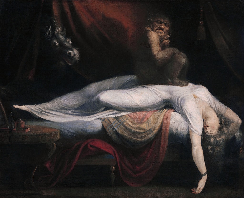 "Vampires in Art", blog post by Aspasia S. Bissas, aspasiasbissas.com, art. painting, classical art, vampire, vampires, The Nightmare by Henry Fuseli